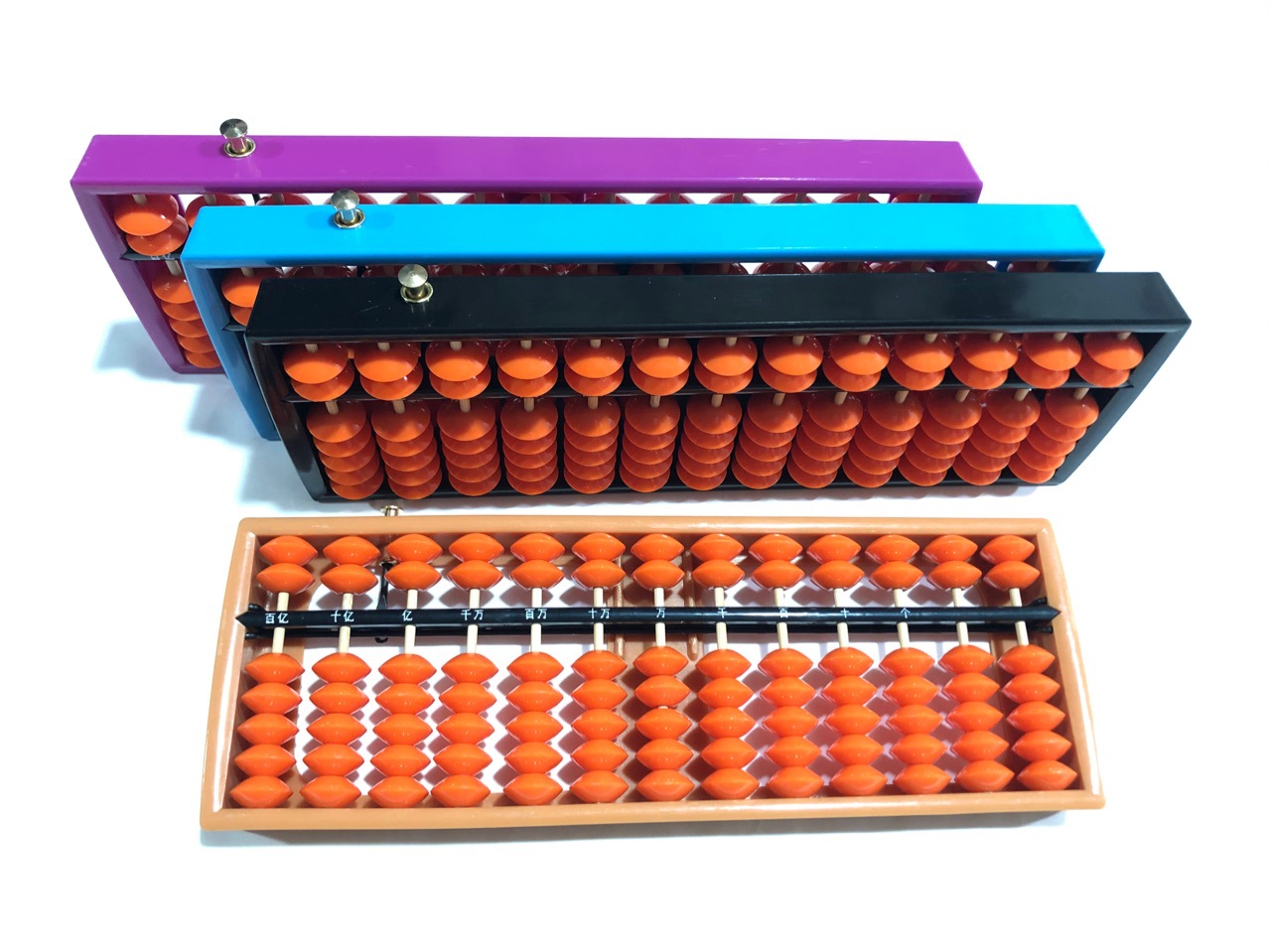 13 children pupil Plastic Calculator reset Winding up 7 Abacus beads wholesale
