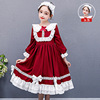 Autumn dress, children's small princess costume, Japanese cute girl's skirt, 2023, Lolita style, children's clothing