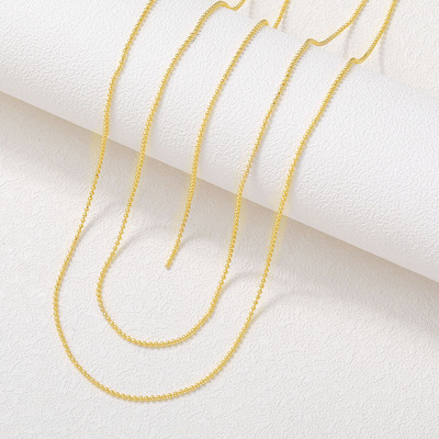 韩版链条手工diy项链手链耳环半成品饰品配件金属珠链厂家批发|ms