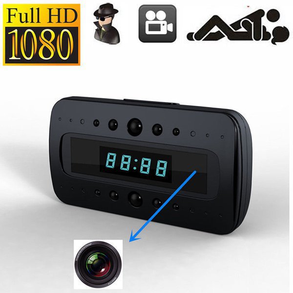 Wifi 1080P Night Vision Motion Detection Hidden Camera Alarm Clock