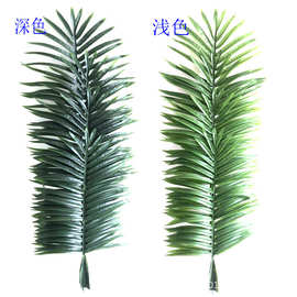 仿真椰子叶果树棕榈科植物园散尾叶博物馆盆栽椰子树假葵树叶销售
