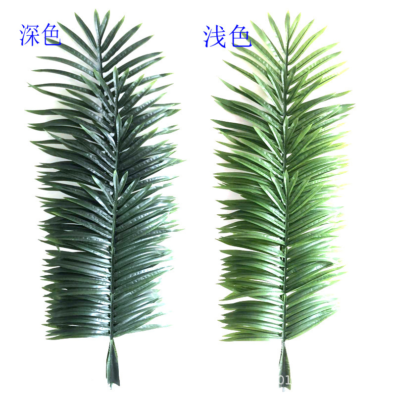 Artificial coconut leaf fruit tree palm Botanical Garden loose tail leaf Museum potted coconut tree fake sunflower leaf for sale