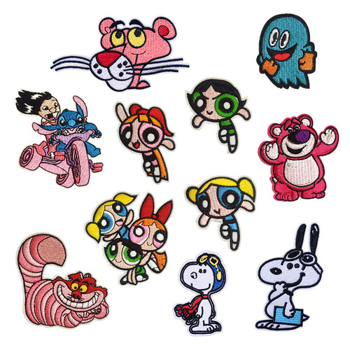 Cartoon Animation Powerpuff Girls Embroidery Clothing Accessories Clothing Accessories Decoration Patch Clothing Accessories
