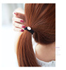 Black elastic hair rope, base hair accessory for adults, simple and elegant design