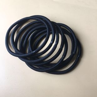 Black 4mm thick nylon material seamless viscose rubber band hair band hair rope production