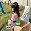 Shiny strawberry, fashionable shoulder bag, wallet for early age for princess, cute small bag, Korean style
