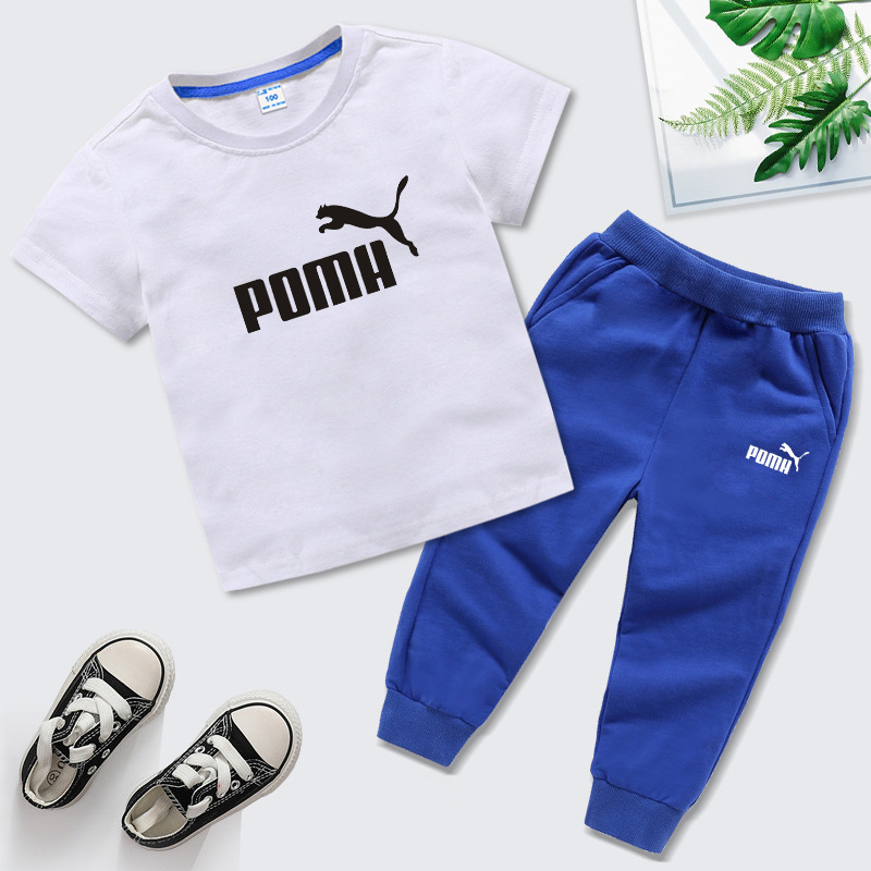 飞马短白加长彩蓝裤