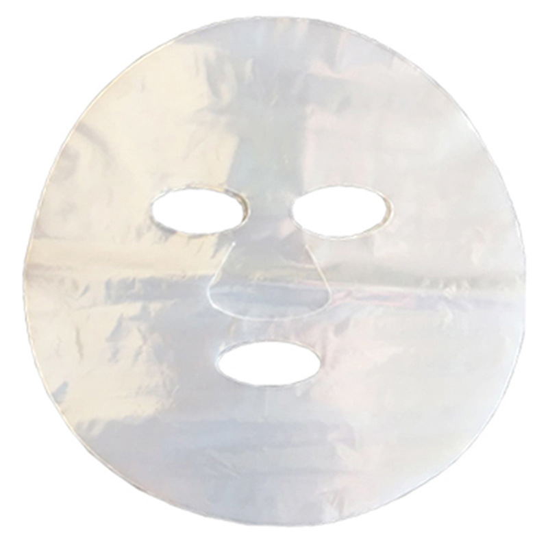 Small thin transparent plastic face mask