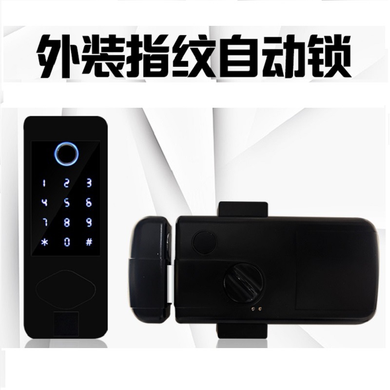 Exterior Bluetooth Fingerprint lock APP password Door lock Iron gate Stainless steel door Apartment Flats Smart Lock