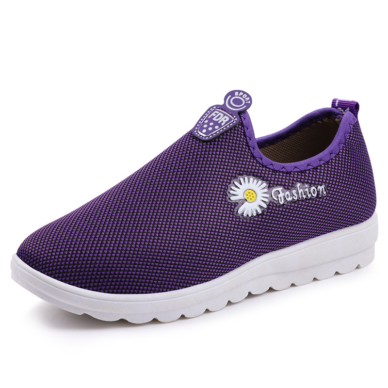 Ladies Athletic Shoes Tennis Shoes Sneakers Fabric Lightweight Footgear_voghion.com