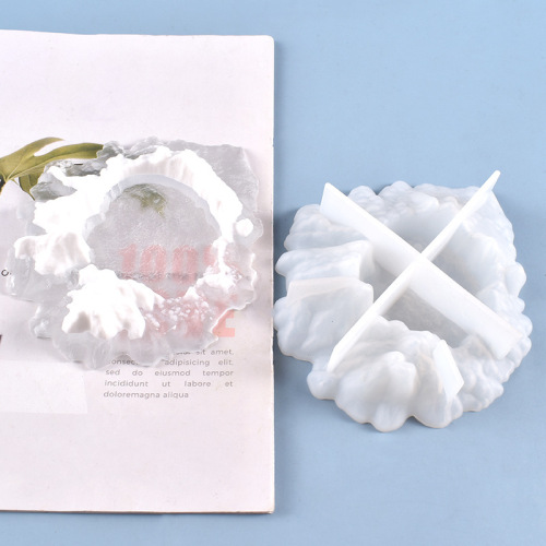 Poppy diy crystal glue mold homemade creative mountain ashtray silicone mold factory direct sale