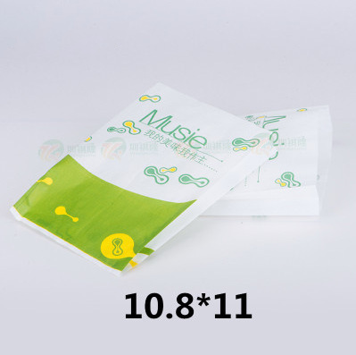 10扎包邮 多种规格 食品包装袋 防油淋膜纸袋 绿色薯条袋 可订做