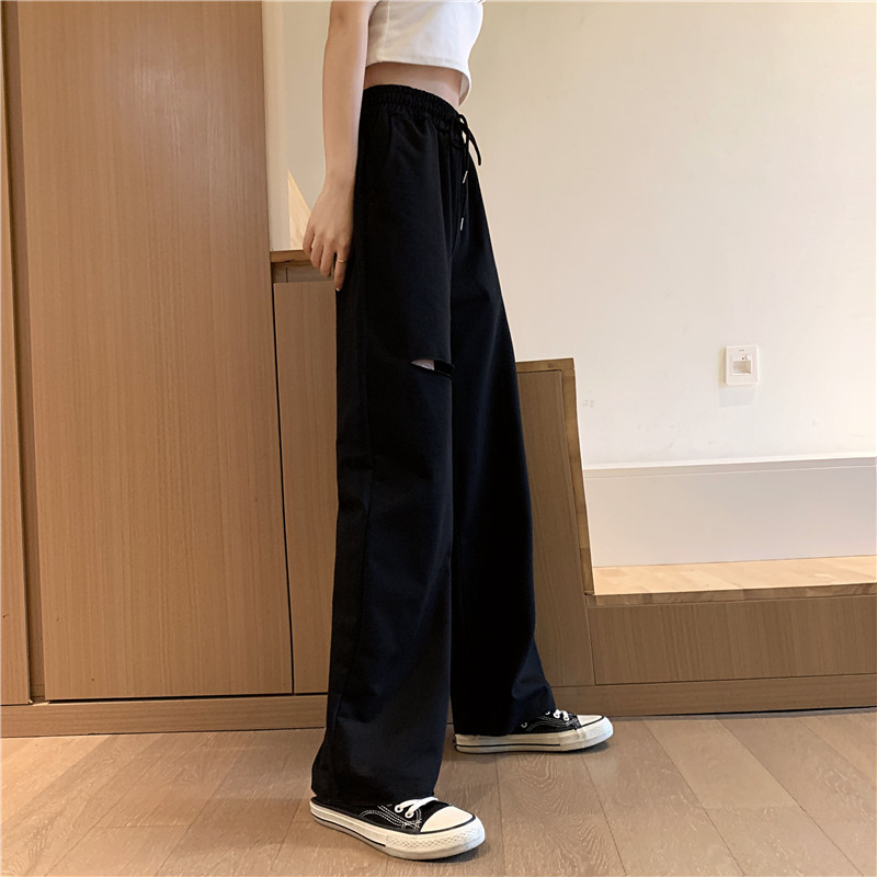 Damen Freizeithose Aus Baumwolle Mit Gummizug Für Den Sommer_voghion.com