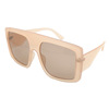 Capacious trend sunglasses, glasses solar-powered, European style, gradient, fitted