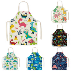 Apron logo printed text advertisement supermarket home kitchen fashionable catering milk tea catering store workwear
