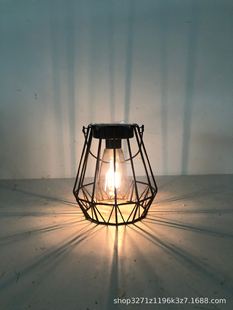 Amazon hot sale solar tungsten wire iron chandelier lawn garden decoration solar lamp