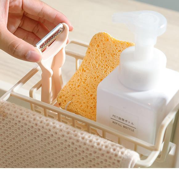 Kitchen Water Tank Rack Racks Hanging On A Faucet Bathroom Faucet Storage Rack Dishcloth Rag Storage Rack display picture 8