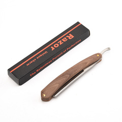 Stainless steel vintage razor, beauty and hair care products, razor stand, beechwood shaving razor