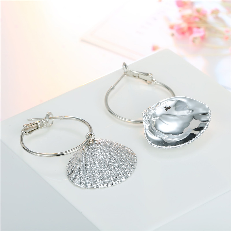 New Fashion Natural Shell Earrings Silver Shell Earrings Earrings Wholesale display picture 5