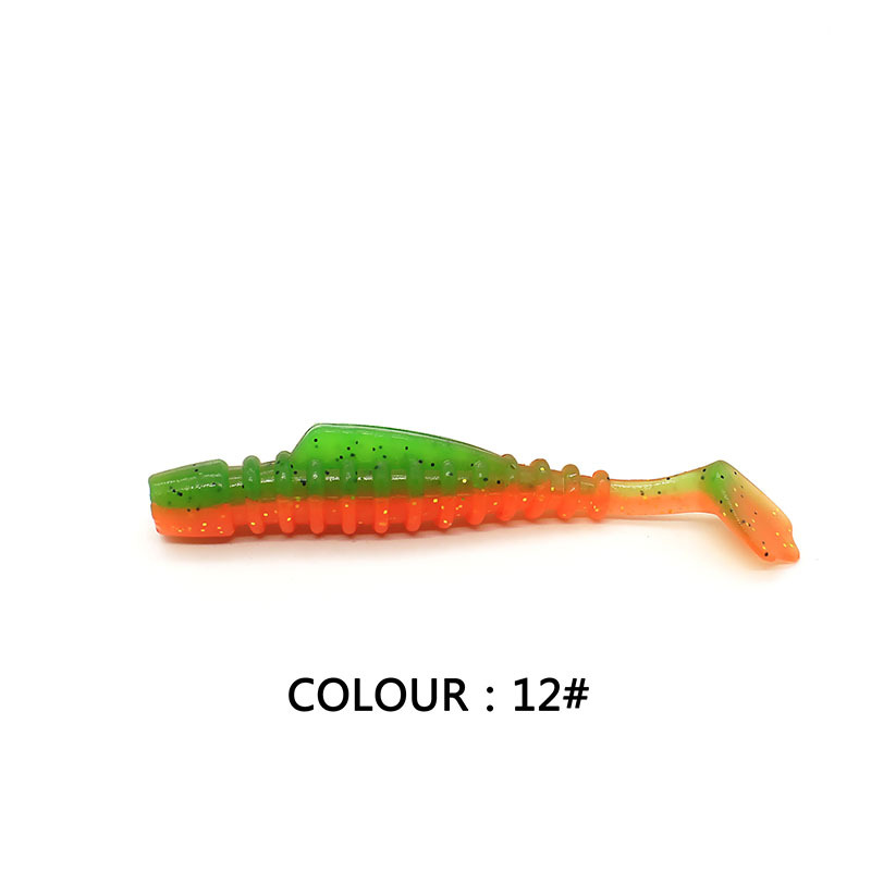 Soft Paddle Tail Fishing Lure 12 Color Soft Plastic Baits Fresh Water Saltwater Sea Bass Swimbait Tackle Gear