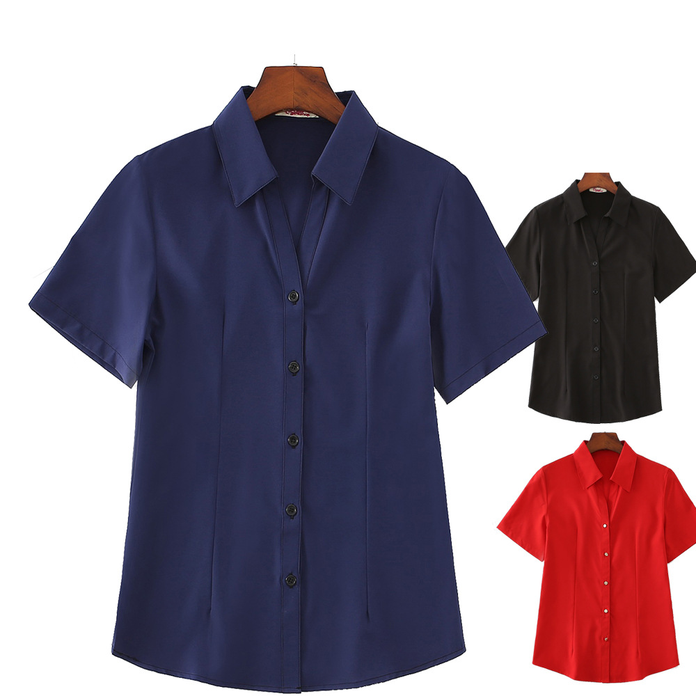 Chemisier en Coton extensible - Ref 3429454 Image 1