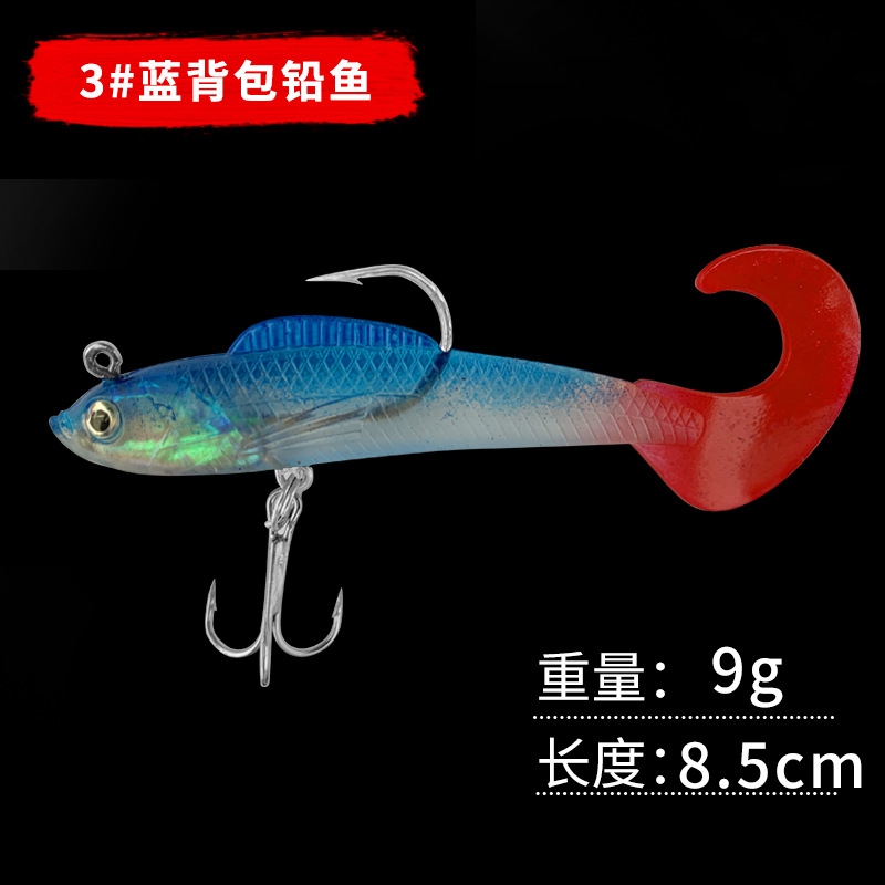 Soft Grubs Lures 60mm 2g Curl Tail Grubs Fresh Water Bass Swimbait Tackle Gear