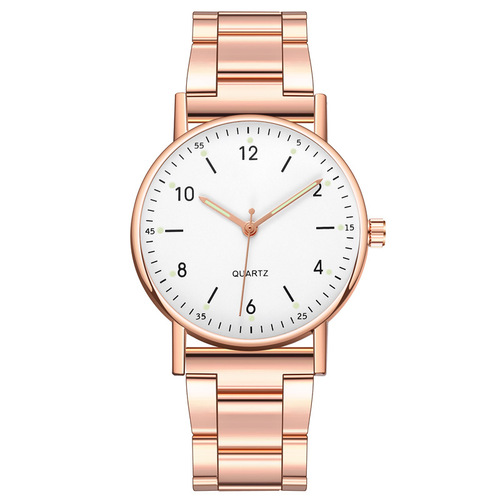 Manufacturer wholesale cross-border hot-selling steel belt men's and women's quartz watches fashion business casual digital quartz watches