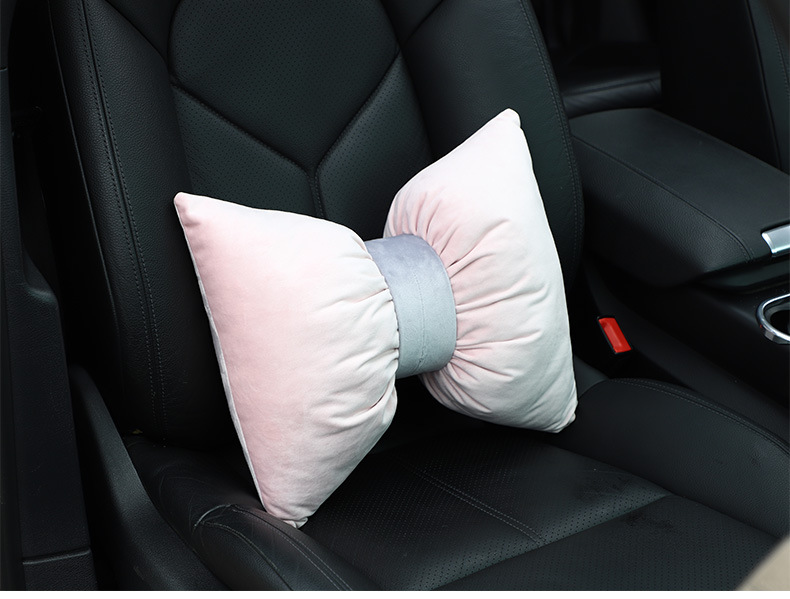 Car headrest waist Dutch velvet neck pillow new Li velvet does not shrink and does not fade car headrest