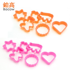 塑料餅乾模6件套模具 曲奇卡通心形烘焙 水果切套裝烘焙工具鉑高