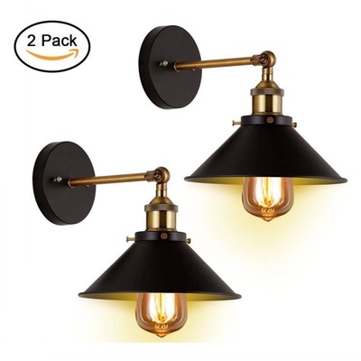 Cross border Electricity supplier lamps and lanterns Amazon Explosive money Wall lamp Iron art Wall lamp Bedside Study Wall lamp One piece On behalf of Lighting