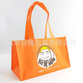 定制彩色环保无纺布手提袋折叠袋印刷LOGO广告帆布袋防水编织袋