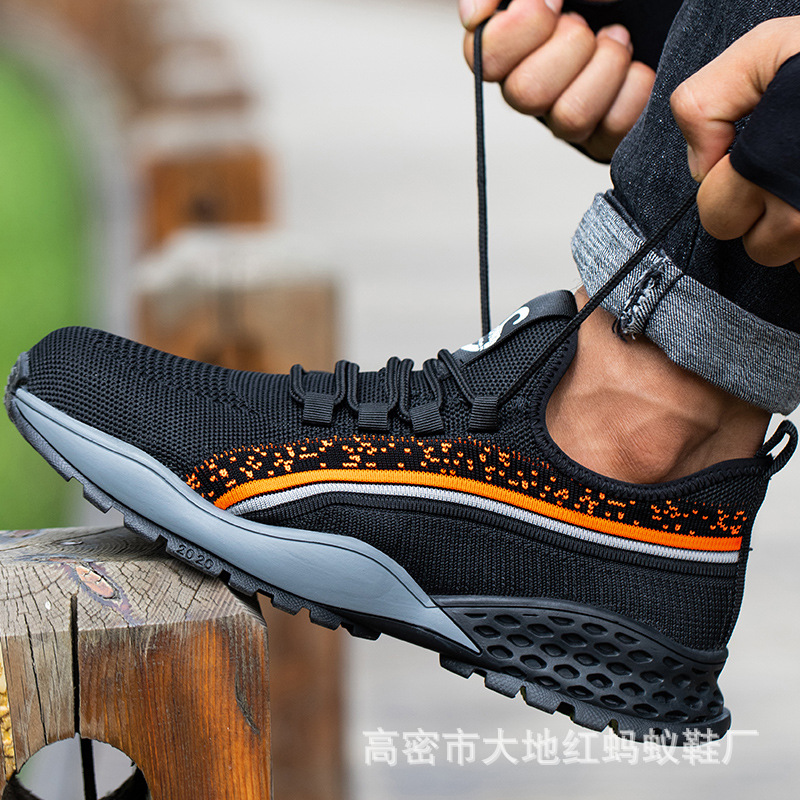 厂家批发劳保鞋男钢包头防砸防穿刺工作鞋休闲安全鞋防滑耐磨耐穿
