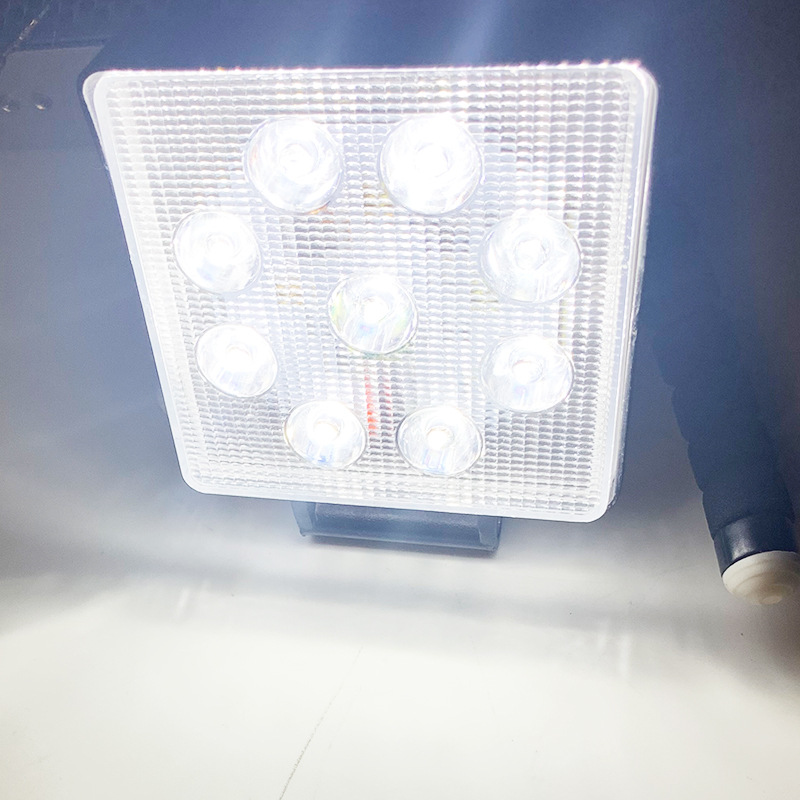 27W 9led ingeniería vehículo motocicleta piezas de automóviles luz de trabajo fuerte luz de iluminación