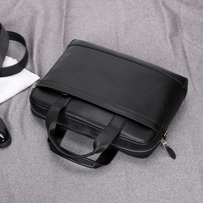 new pattern man Briefcase business affairs Handbag One shoulder Messenger Cross section Computer package leisure time notebook Cattle leather handbag