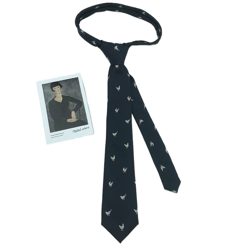 Retro tie, universal shirt, flowered, custom-made