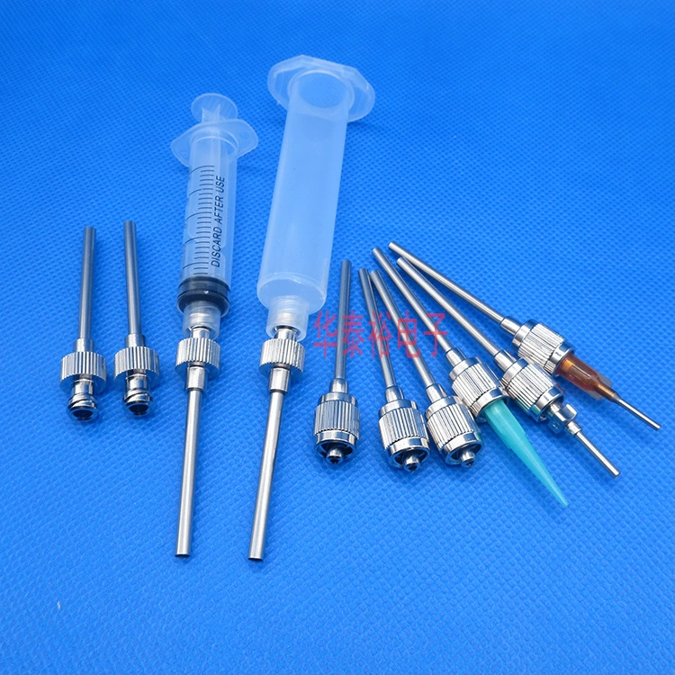 Металлический точечный шприц удлинитель Ruer разъем Ruer Внешнее и Внутреннее соединение Ruer Экспериментальная игла для трахеи