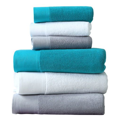 Five-star hotel cotton towels, pure cotton bath towels, adult thickened bath towels, soft and absorbent, embroidered