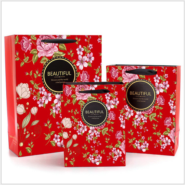 Bolso de niña de abanico, mini bolsa de regalo portátil de alto valor, bolsa de papel para ropa, bolsa de papel, bolsa de regalo, bolsa de papel blanca