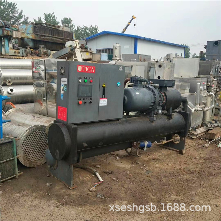 二手盐水机组、制冷机组 工业注塑冰水机组 水冷螺杆制冷机组