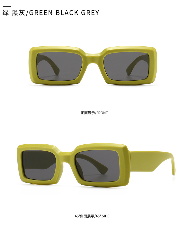 Simples Gafas De Sol De Tendencia Retro De Color De Contraste Vintage Rock Moderno display picture 4