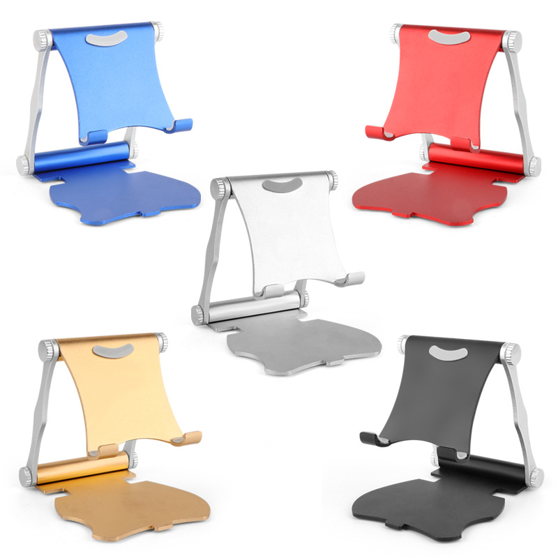 桌面手机平板折叠支架 抖音直播手机平板懒人通用铝合金支架直销