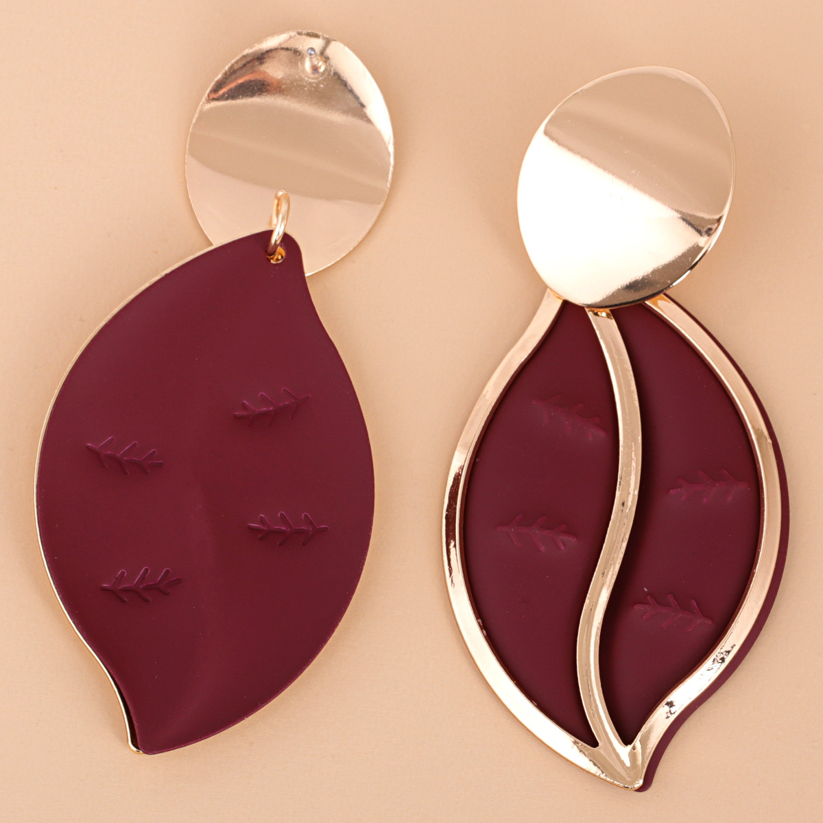 Fashion Plant Leaf Earrings display picture 7