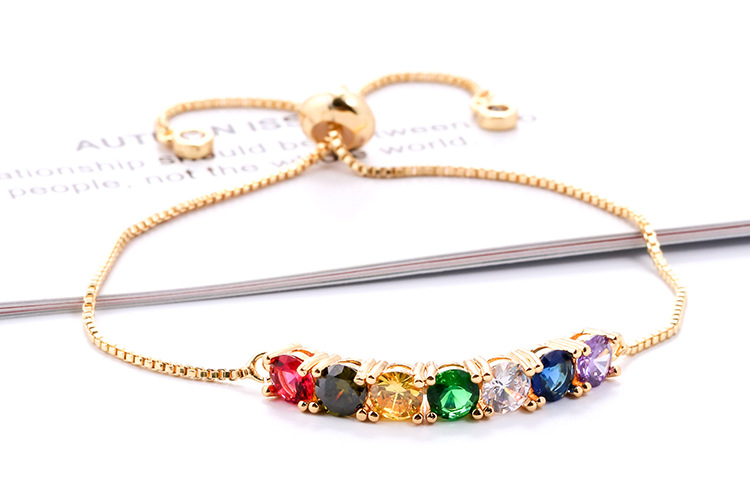 fashion personality seven-color rainbow bracelet