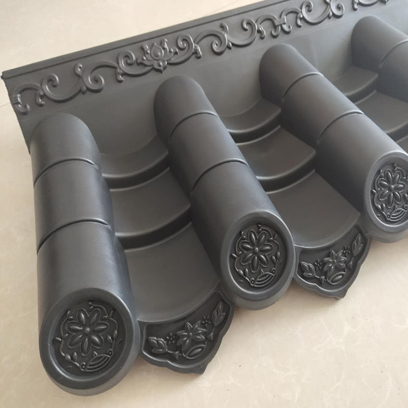 Resin Eaves Decorative Tile Plastic Glazed Tile Chinese Ancient Building Antique One-piece Tile