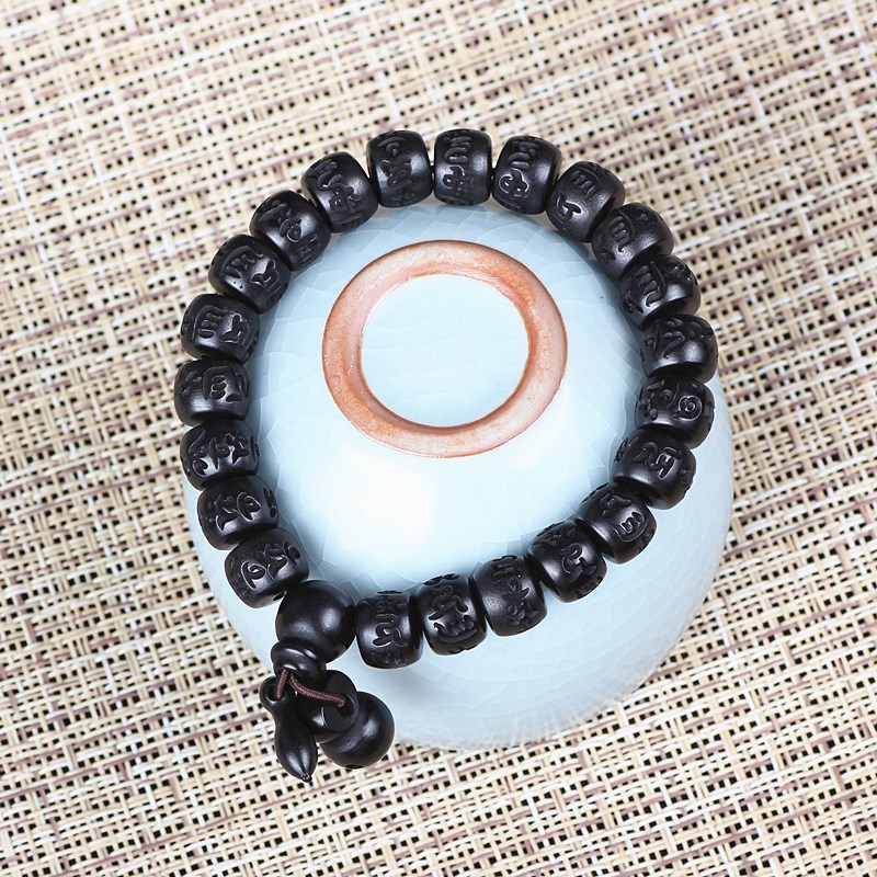 Nuovo Qiyi Stile Etnico Naturale Fulmine Data Legno Buddha Braccialetti con perline Braccialetti con perline Buddha all'ingrosso Aliexpress Artigianato in legno_voghion.com