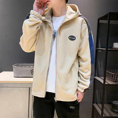 Cross border Hooded solar system Sweater Fleece Socket Autumn and winter Fleece Plush Korean Edition Teenagers Schoolboy coat