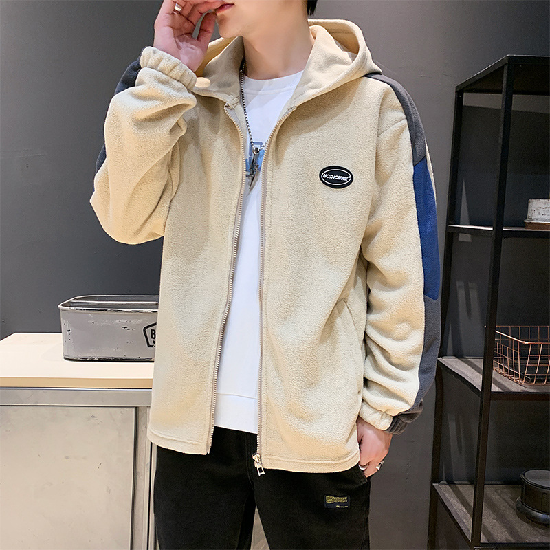 Cross border Hooded solar system Sweater Fleece Socket Autumn and winter Fleece Plush Korean Edition Teenagers Schoolboy coat