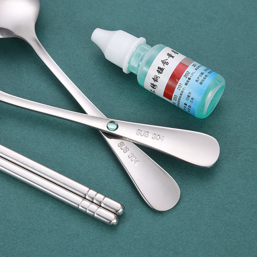 304 convenient tableware set stainless steel three-piece student gift cutlery box children's stall supply spoon chopsticks