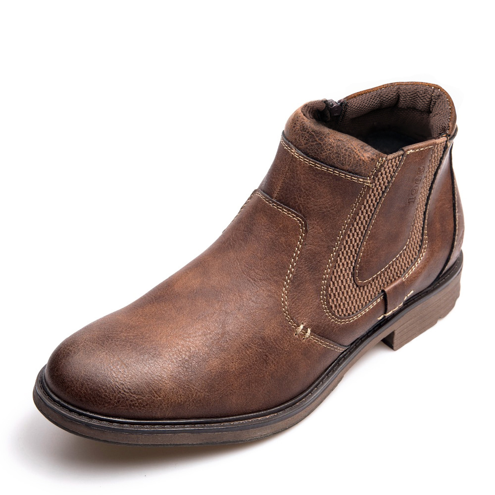 Men's Work Clothes Shoes Men's Short Leather Martin's Boots Men's Shoes