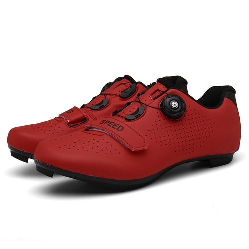 Cross-border locked cycling shoes for men, road cycling lock shoes, plain color cycling shoes, wholesale cycling shoes